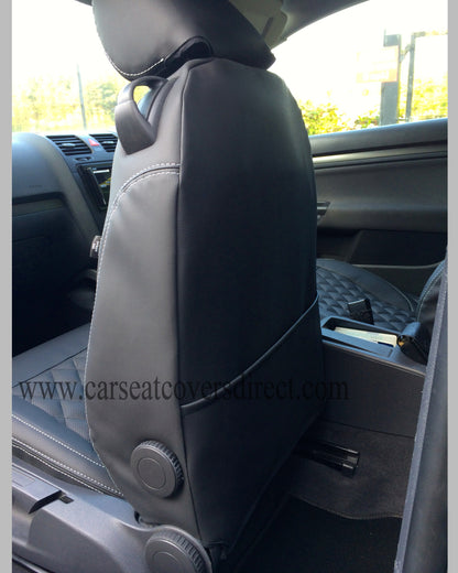 Volkswagen Golf MK5 / MK6 Black Diamond Quilted Seat Covers