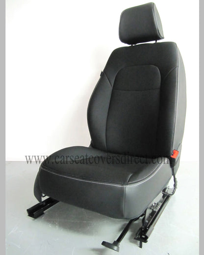 Skoda SUPERB 2ND GEN Black Cloth Seat Covers