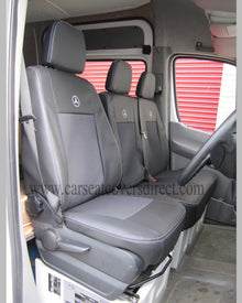 Mercedes Sprinter 2ND GEN Black With Cloth Centre Seat Covers