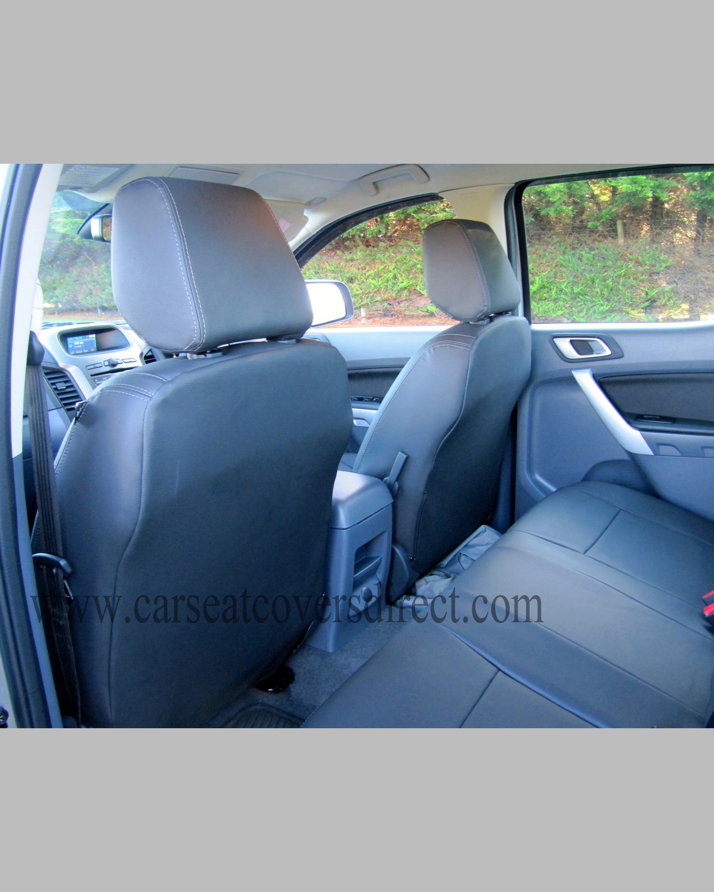Ford Ranger black seat covers with logos