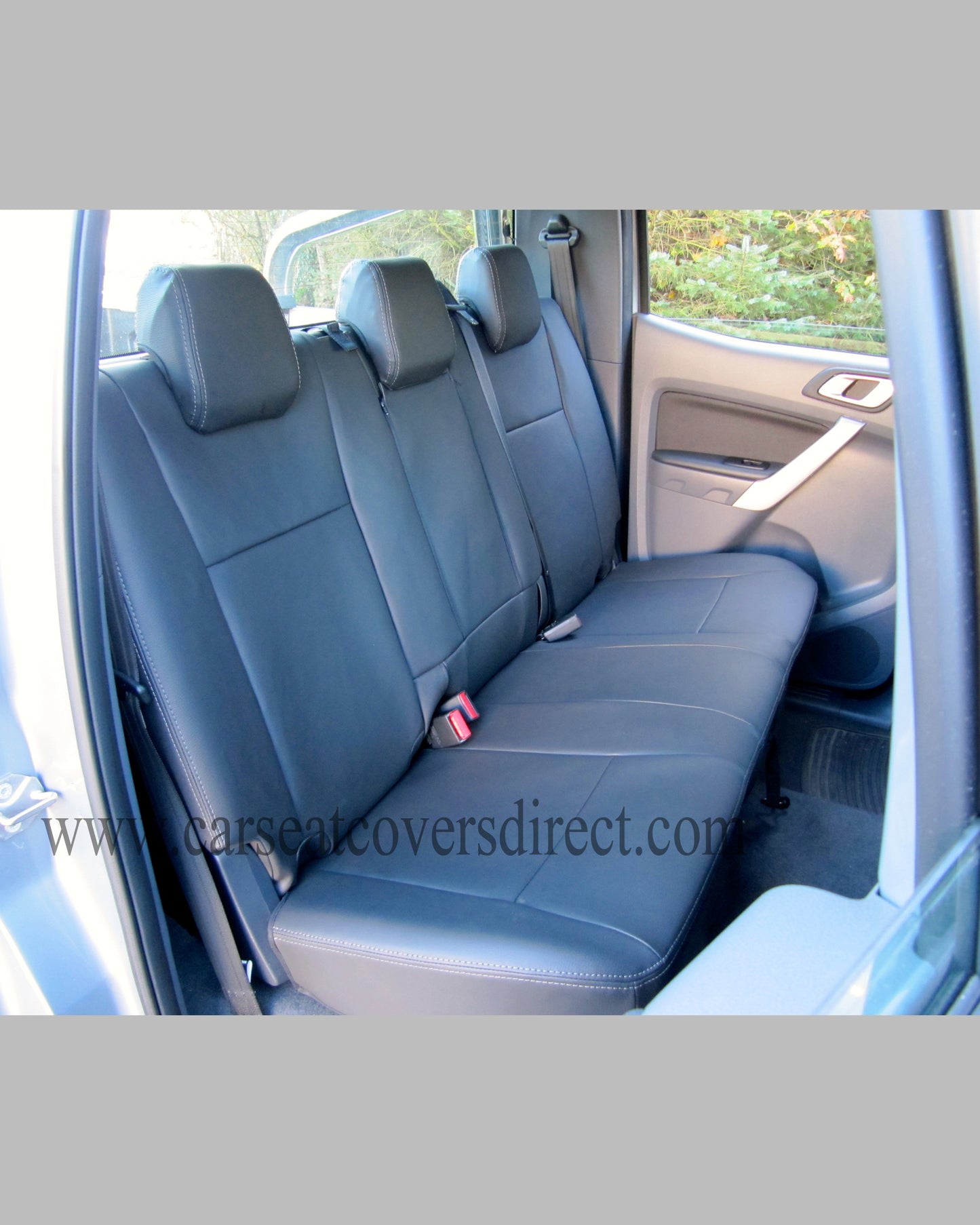 Ford Ranger black seat covers with logos