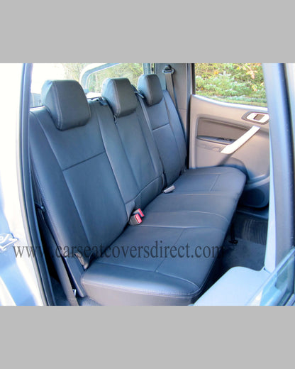 Ford Ranger black seat covers with logos