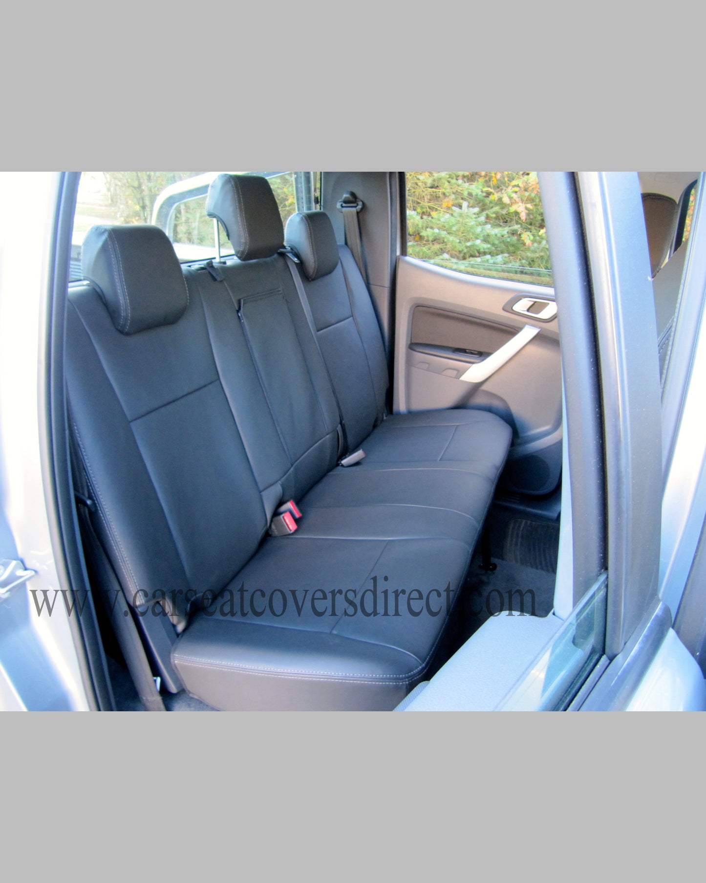 Ford Ranger black seat covers with logos