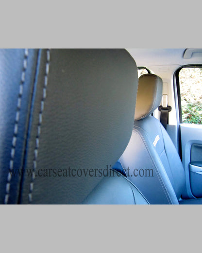 Ford Ranger black seat covers with logos