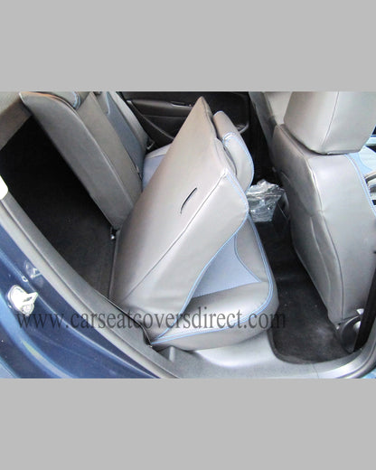 Peugeot 308 Black & Blue Seat Covers
