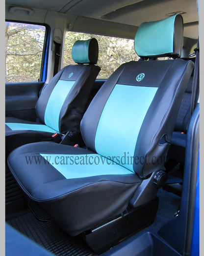 Volkswagen Transporter T4 Black & Blue Seat Covers