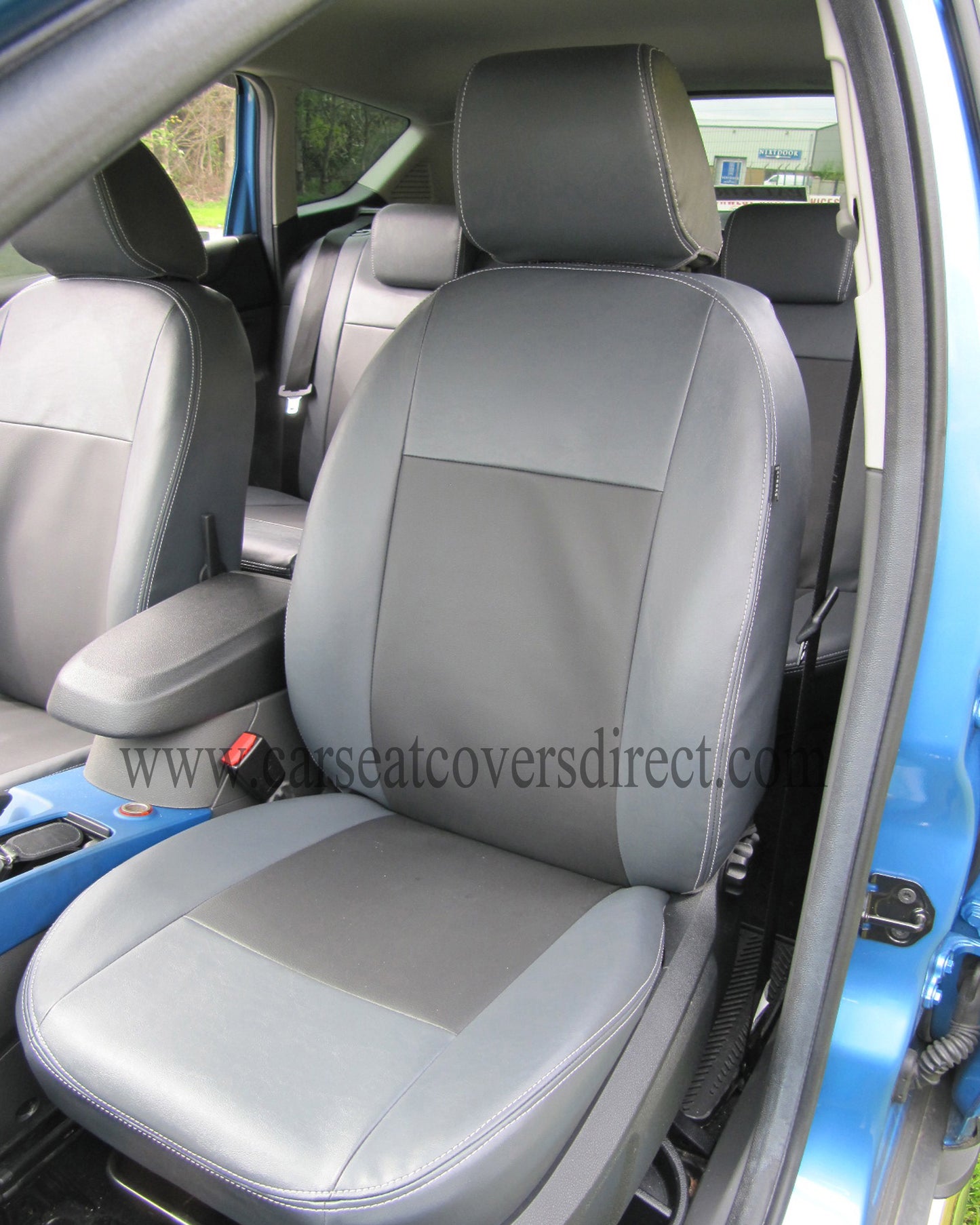 Ford Kuga 1st Gen Black & Grey Seat Covers