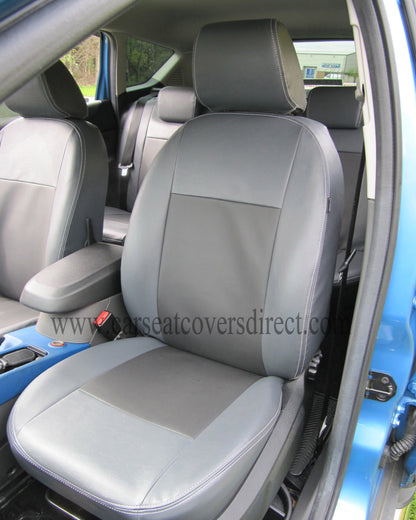 Ford Kuga 1st Gen Black & Grey Seat Covers