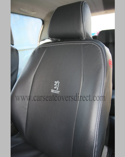 Peugeot 307 Black Leatherette Seat Covers