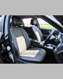 Mercedes C CLASS W204 Black & Beige seat covers
