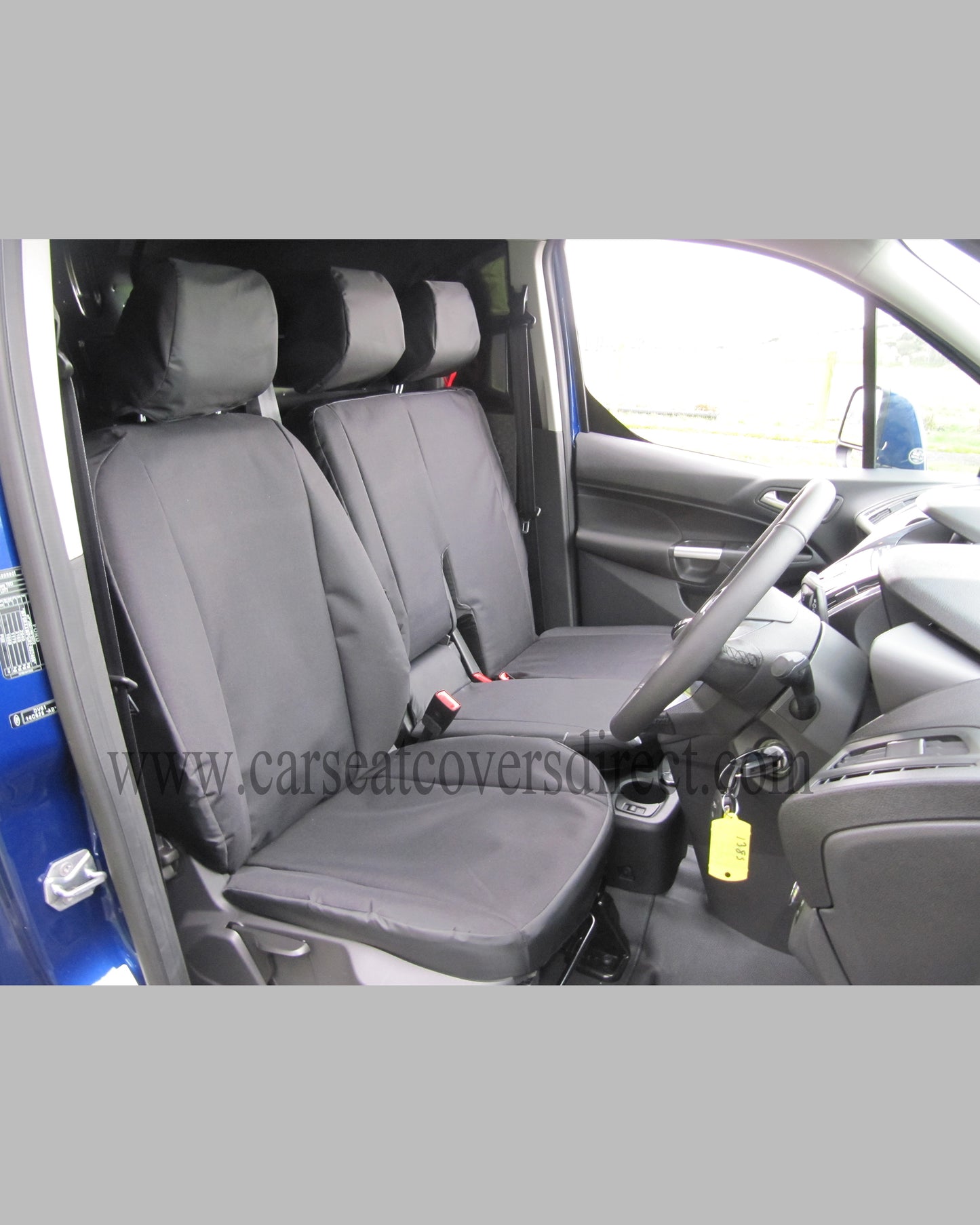 Ford Transit Connect Extra Heavy Duty Black Seat Covers (2nd Generation)
