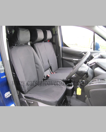 Ford Transit Connect Extra Heavy Duty Black Seat Covers (2nd Generation)