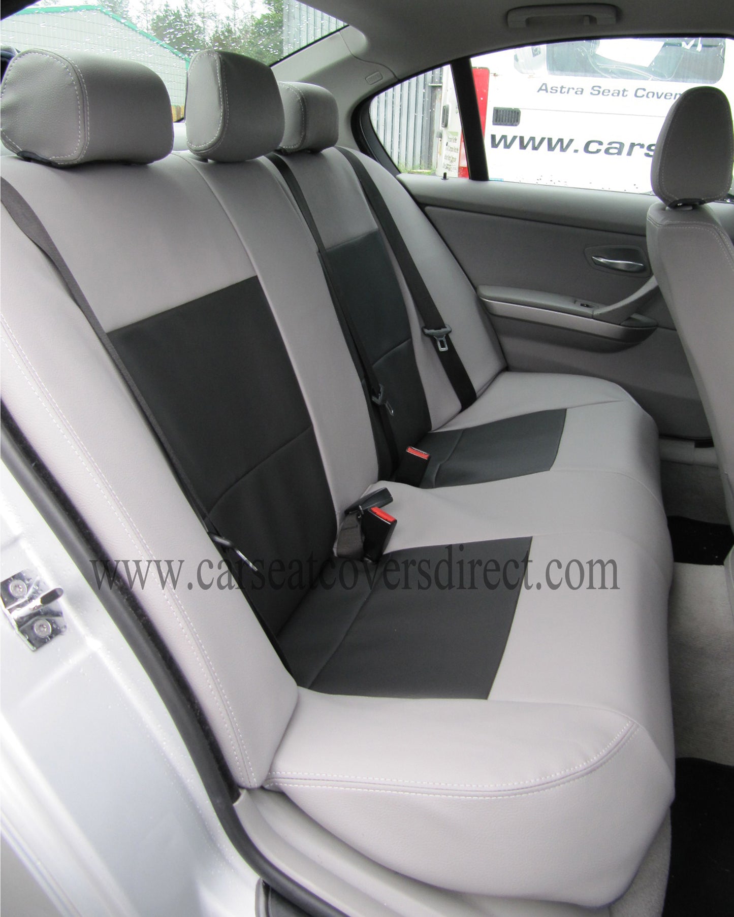 BMW 3 Series E90 Grey & Black Seat Covers