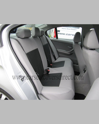 BMW 3 Series car seat covers E90 Grey And Black Leatherette