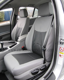 BMW 3 Series car seat covers E90 Grey And Black Leatherette