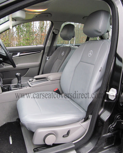 Mercedes Luxury Leatherette PrecisionFit Seat Covers for C-Class W204
