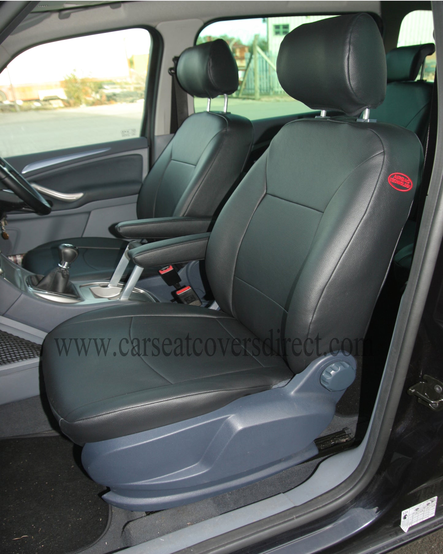 Ford Galaxy 3rd Gen Black Leatherette Seat Covers