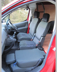 Citroen BERLINGO 2nd Gen black seat covers