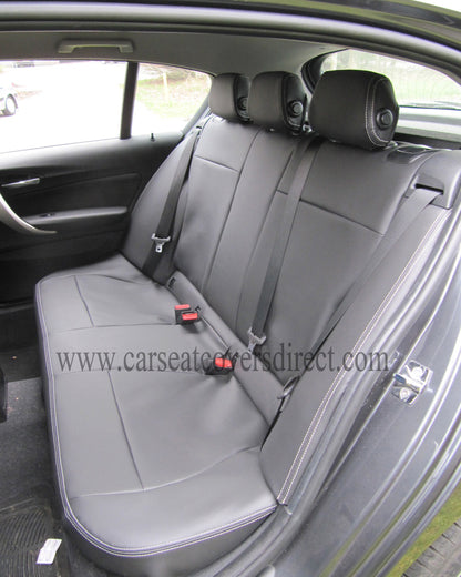 BMW 1 Series F20 Black Leatherette Seat Covers