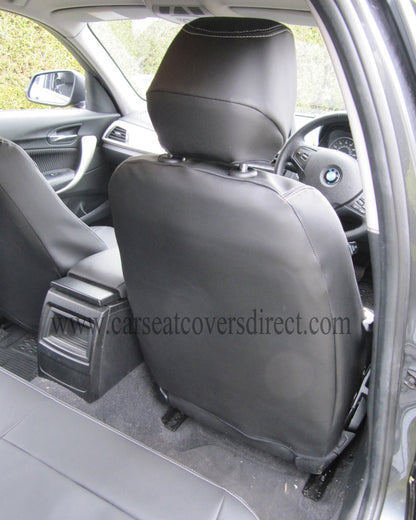 BMW 1 Series F20 Black Leatherette Seat Covers