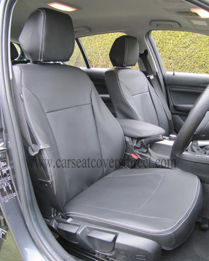 BMW 1 Series F20 Black Leatherette Seat Covers