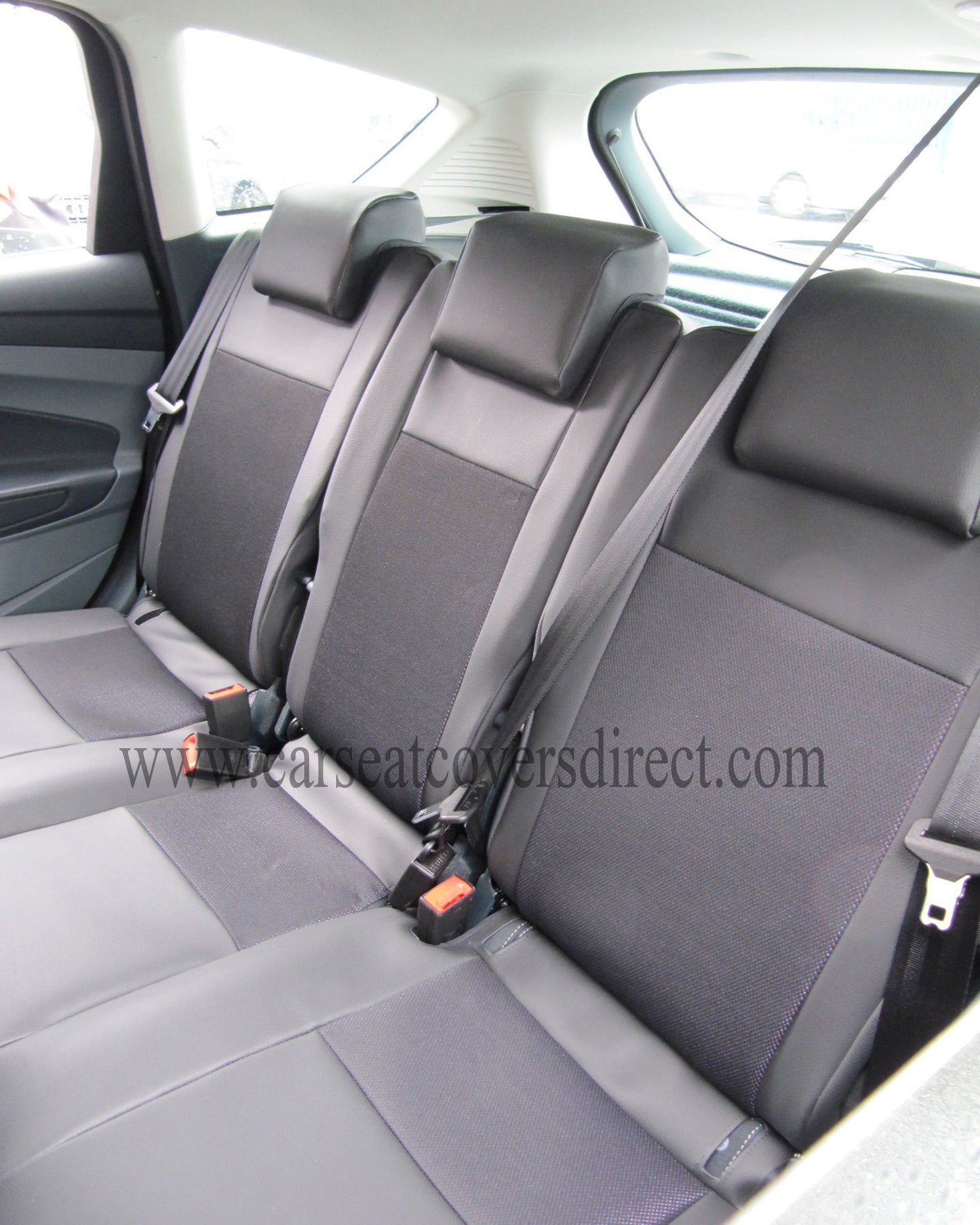Ford C-Max - Black Leatherette & Fabric Centre