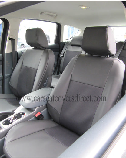 Ford C-Max - Black Leatherette & Fabric Centre