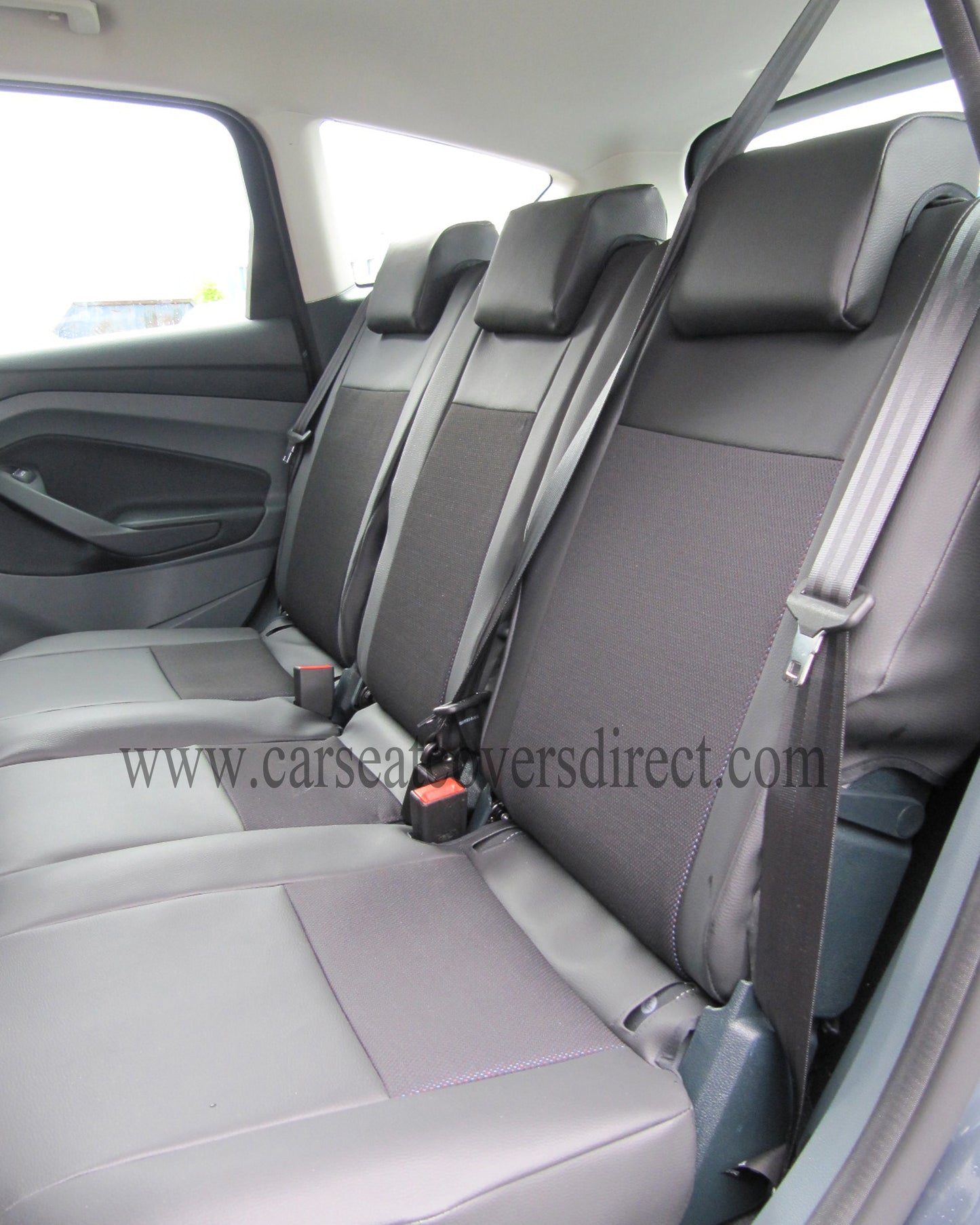 Ford C-Max - Black Leatherette & Fabric Centre