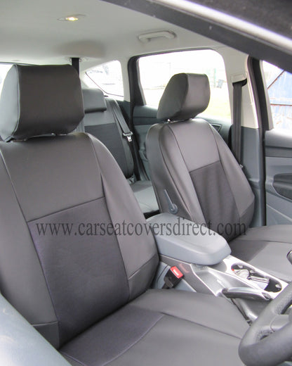 Ford C-Max - Black Leatherette & Fabric Centre