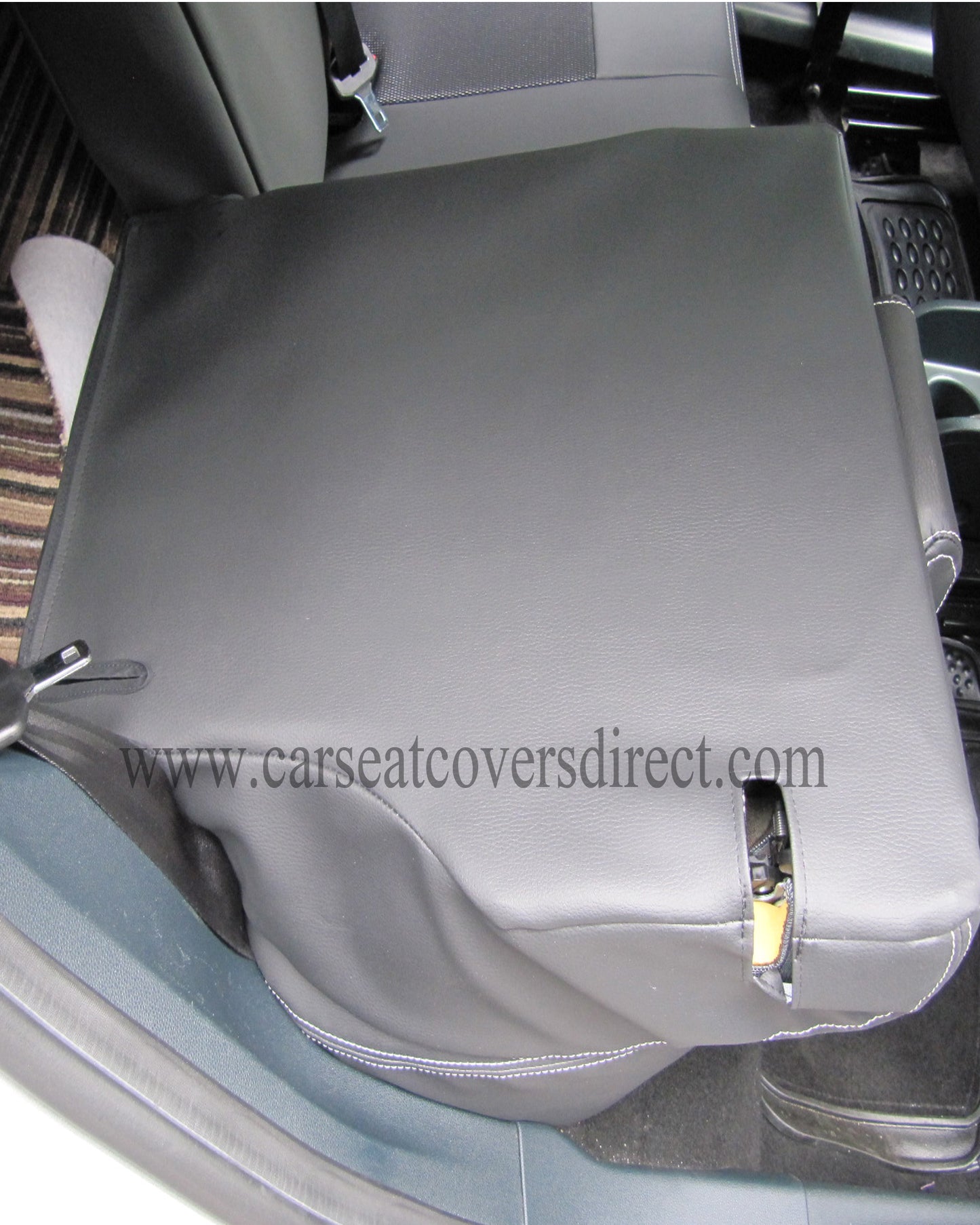 Ford Fiesta Edge 6th Gen Black Leatherette & Cloth Centres Seat Covers