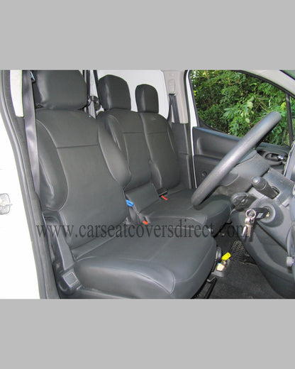 Citroen BERLINGO 2nd Gen black seat covers