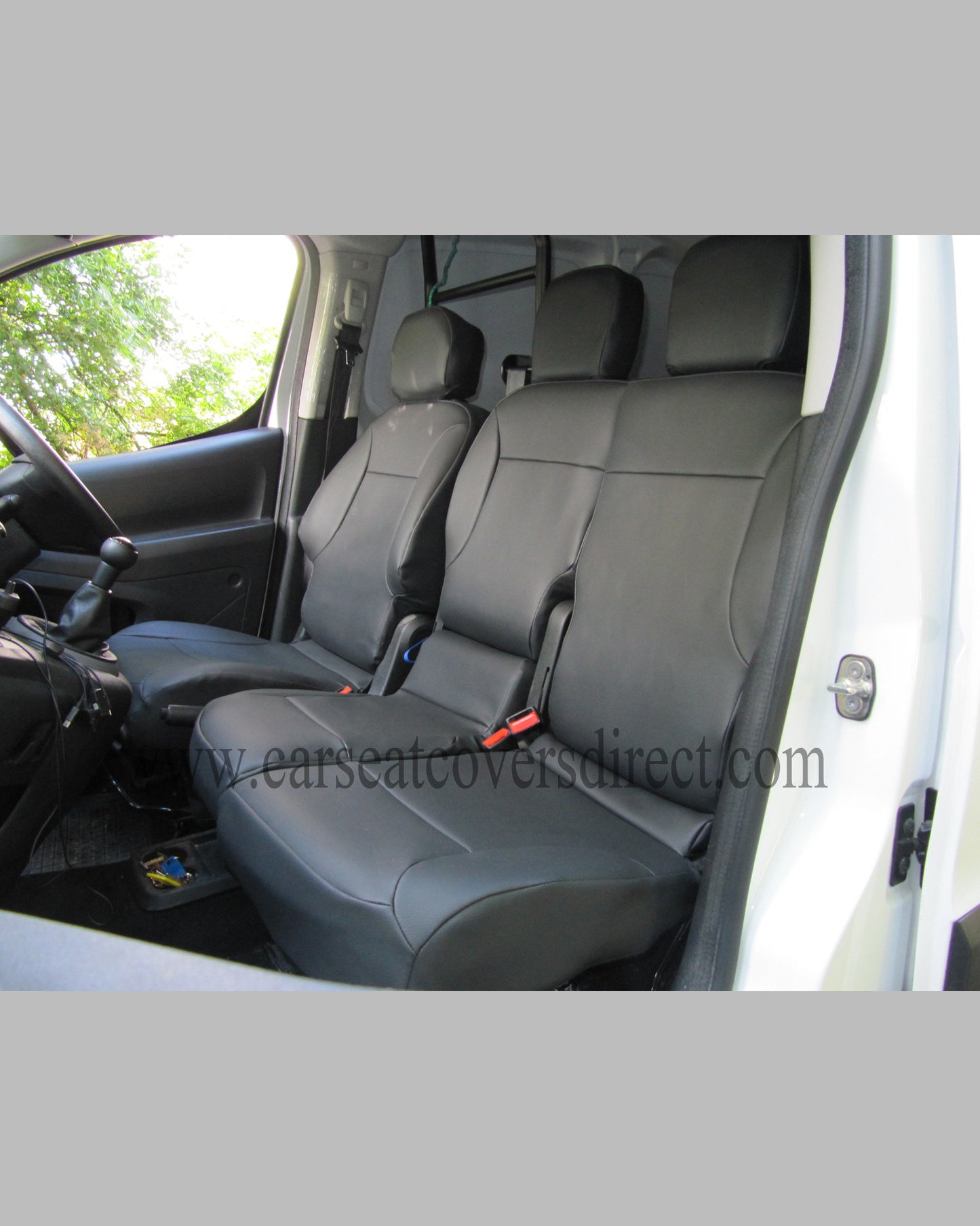 Citroen BERLINGO 2nd Gen black seat covers