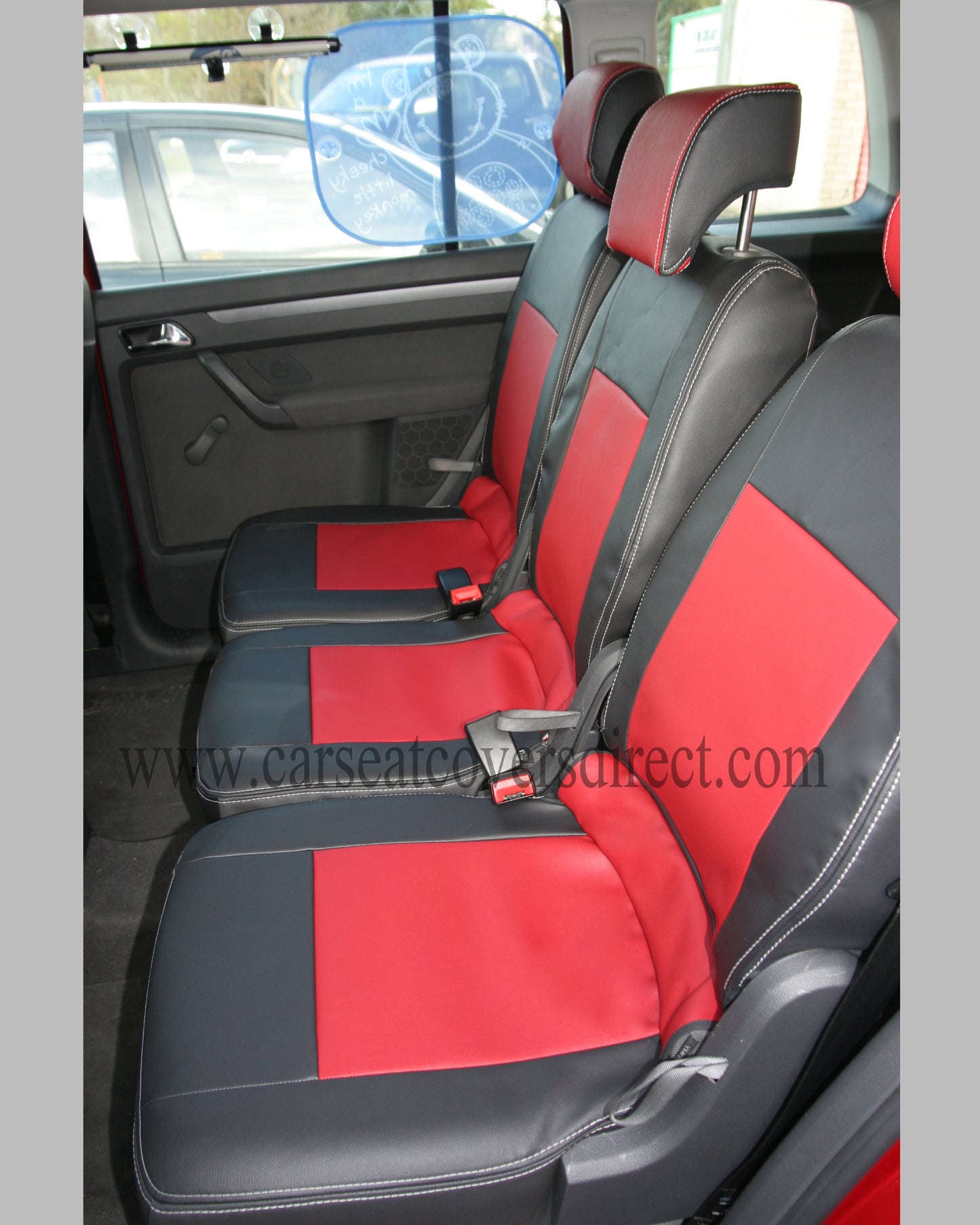 VOLKSWAGEN VW TOURAN Black & Grey Seat Covers: 7 Seats.