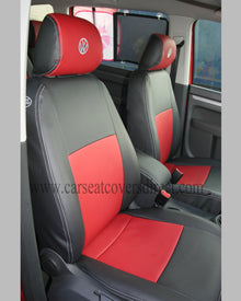 VOLKSWAGEN VW TOURAN Black & Grey Seat Covers: 7 Seats.