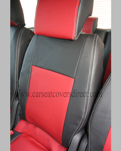 VOLKSWAGEN VW TOURAN Black & red Seat Covers 7 seats