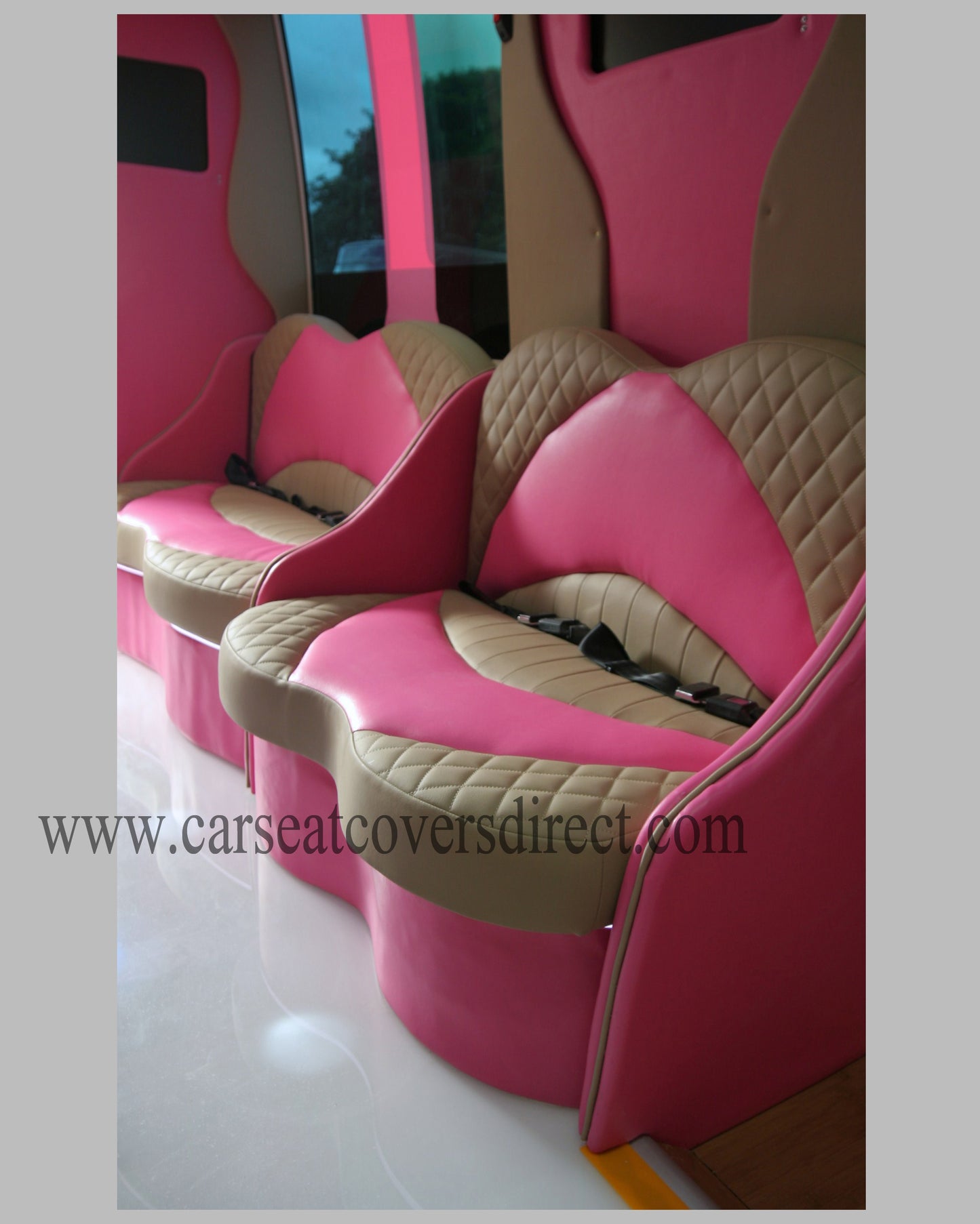 Pink bus