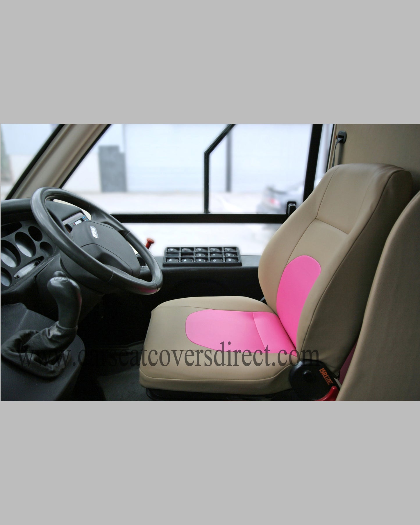 Pink bus