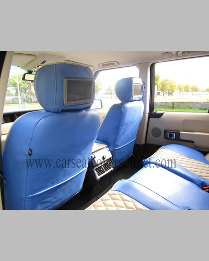 Range Rover vogue blue & cream Seat Covers