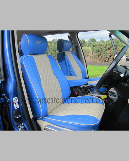 Range Rover vogue blue & cream Seat Covers