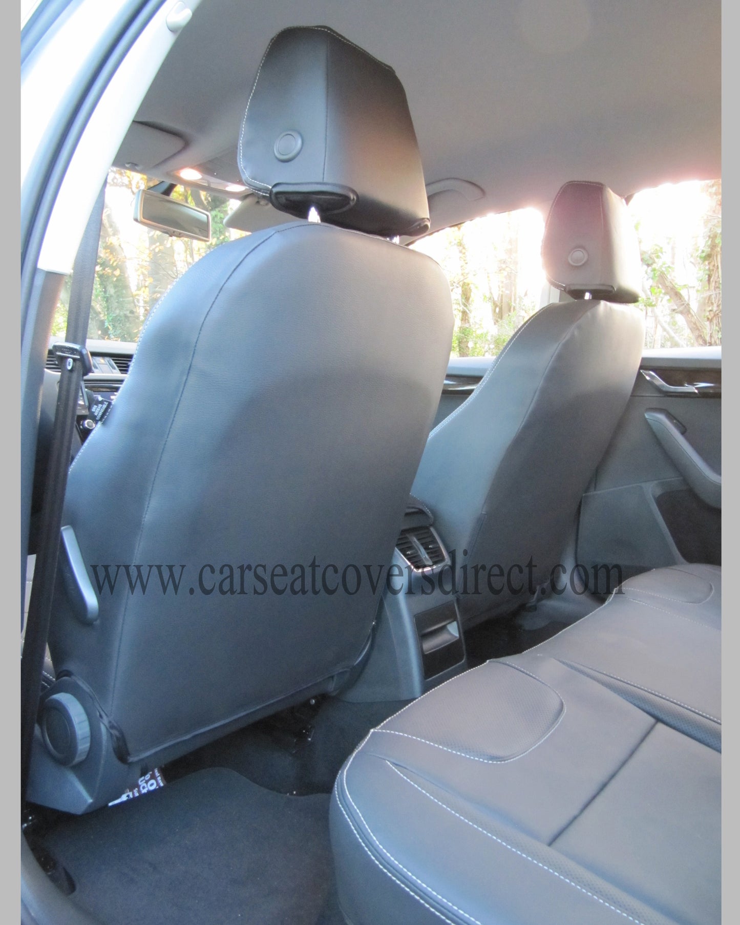Skoda OCTAVIA 3RD GEN Black Seat Covers