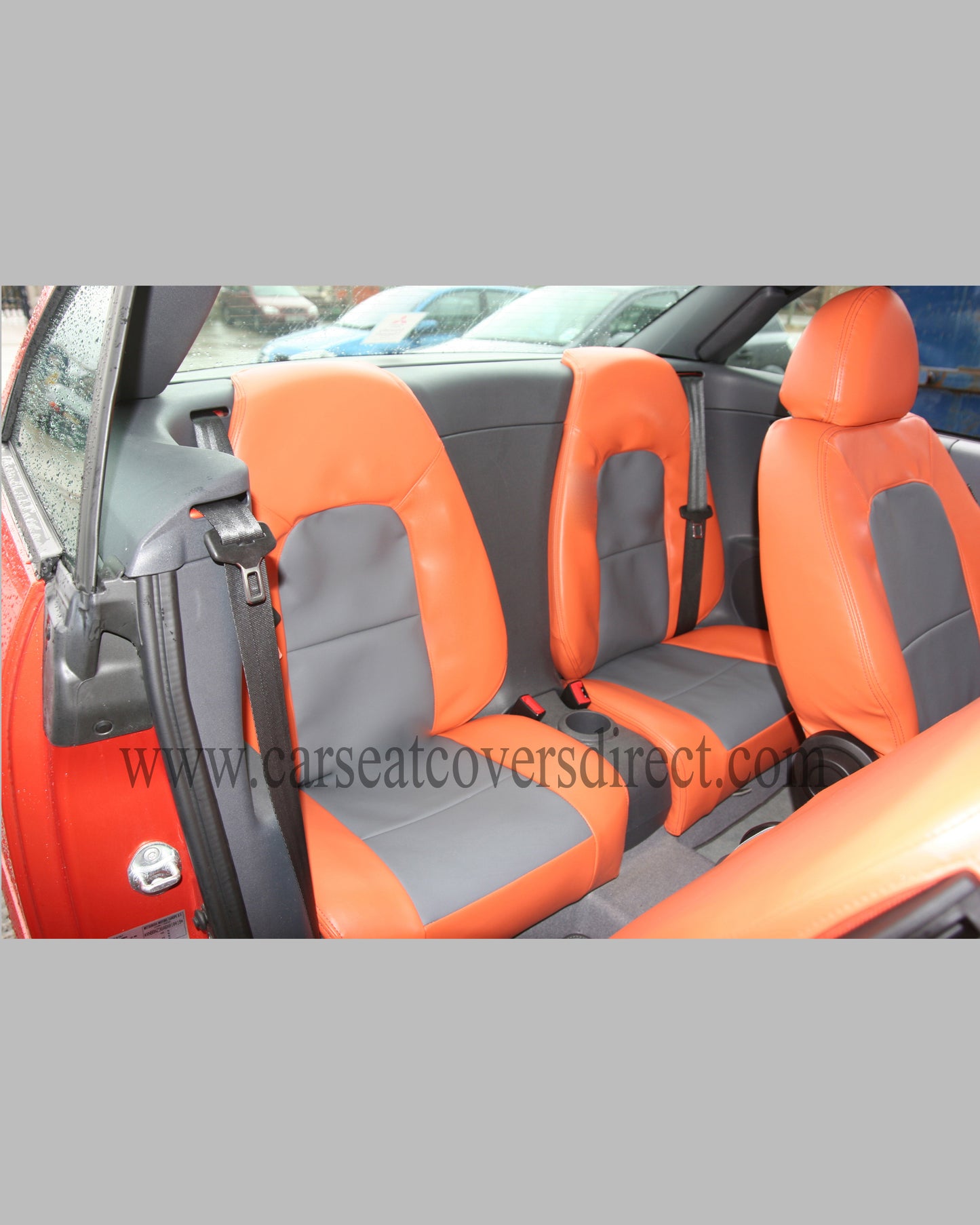 Mitsubishi COLT 7TH GEN Orange & Grey Seat Covers