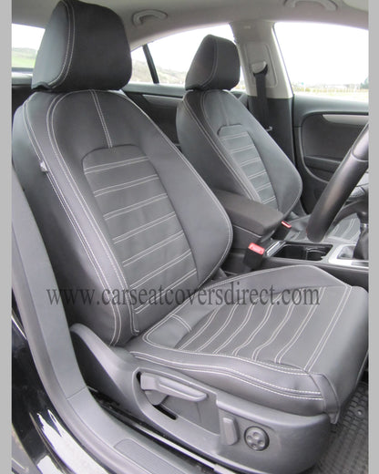 Volkswagen VW Passat CC Seat Covers - Charcoal Leatherette