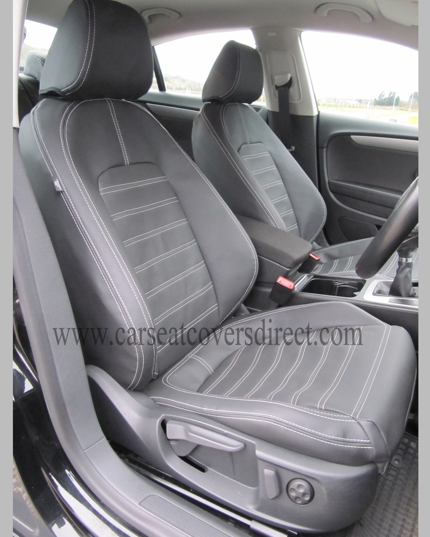 Volkswagen VW Passat CC Seat Covers - Charcoal Leatherette