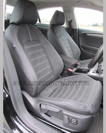 Volkswagen VW Passat CC Seat Covers - Charcoal Leatherette