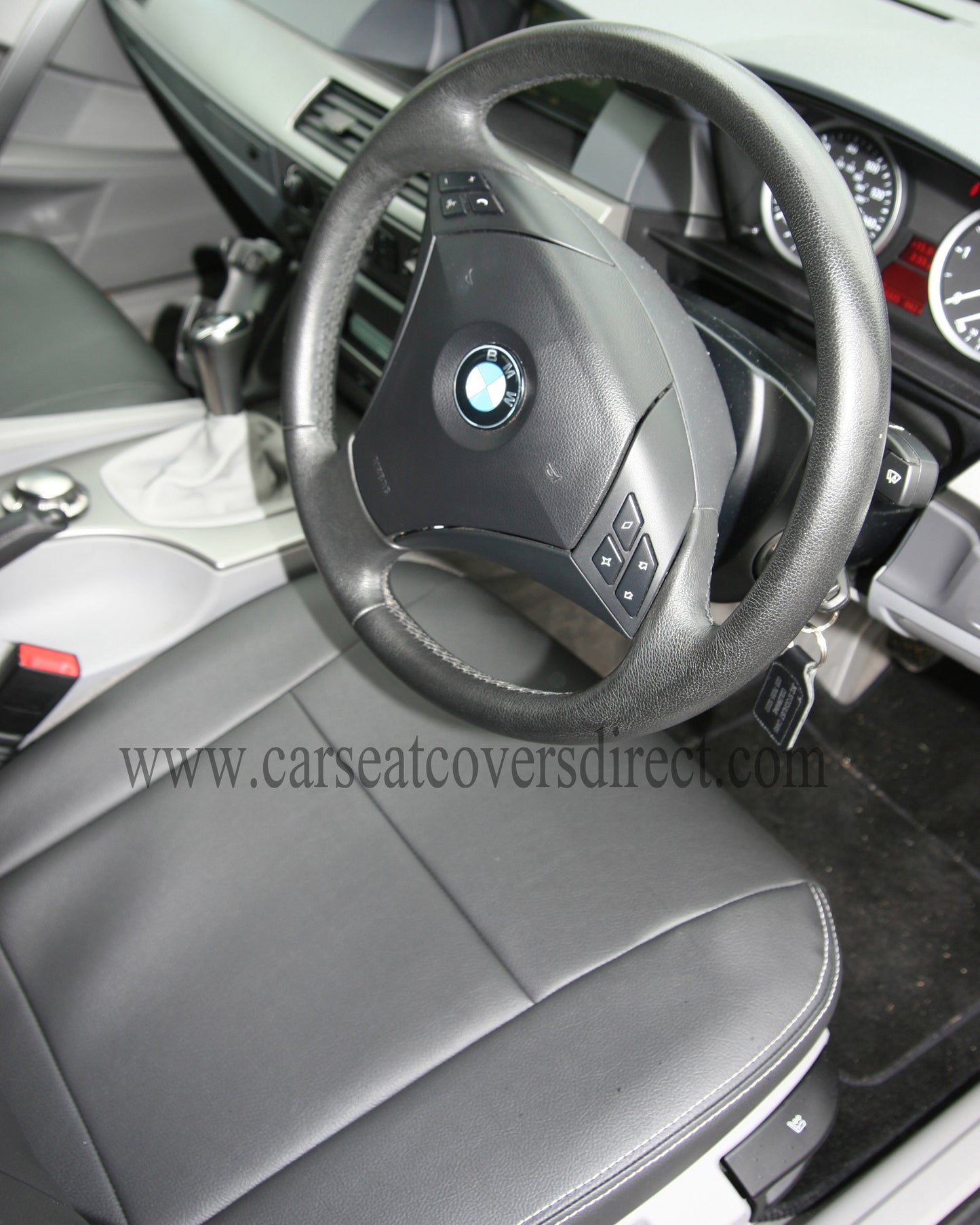 BMW 5 Series E60 Black Seat Covers
