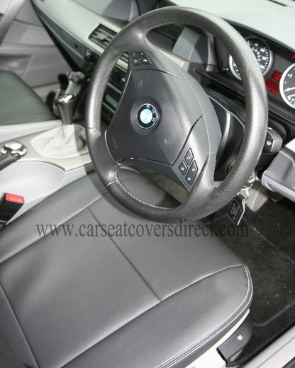 BMW 5 Series E60 Black Seat Covers