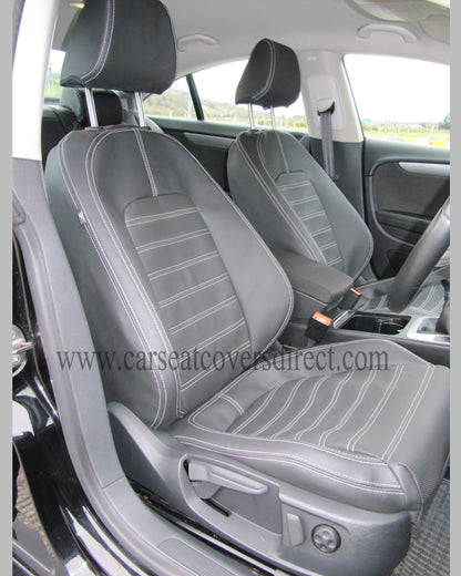 Volkswagen VW Passat CC Seat Covers - Charcoal Leatherette