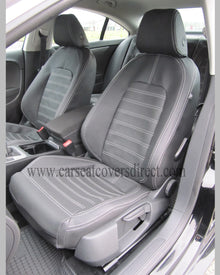 Volkswagen VW Passat CC Seat Covers - Charcoal Leatherette