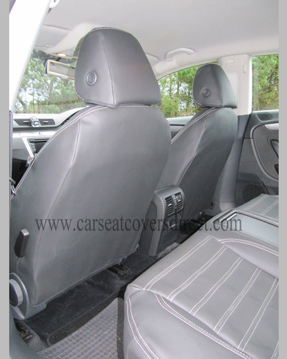 Volkswagen VW Passat CC Seat Covers - Charcoal Leatherette