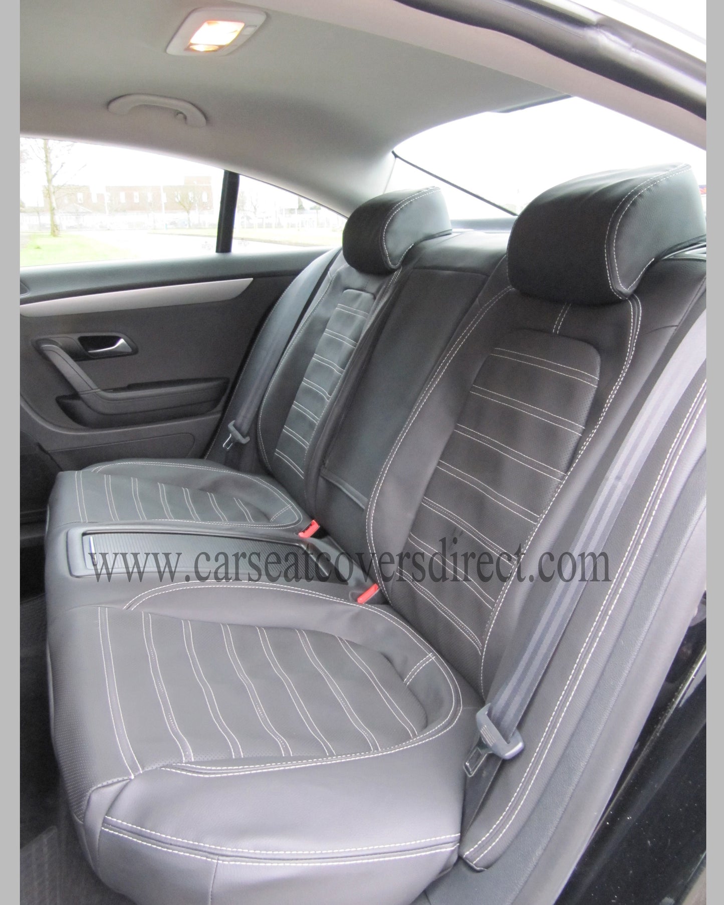 Volkswagen VW Passat CC Seat Covers - Charcoal Leatherette